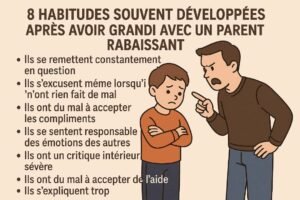 Grandir avec un parent rabaissant : Ces 8 habitudes que l’on traîne souvent à l’âge adulte